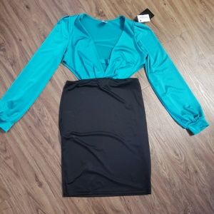 Keyhole dress w/cut out sides